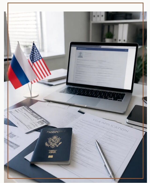 Оформление визы в США для туристов и бизнеса в Октябрьском