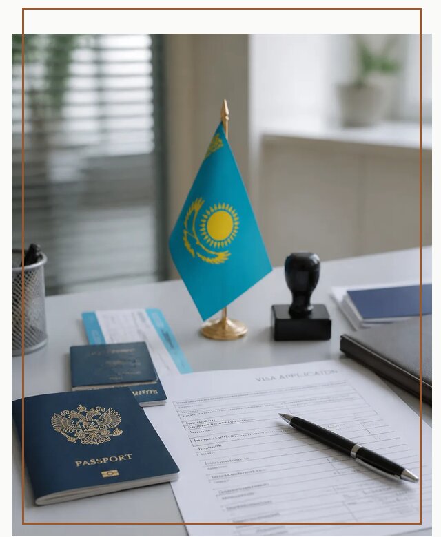 Оформление визы в Казахстан для поездки и работы в Октябрьском